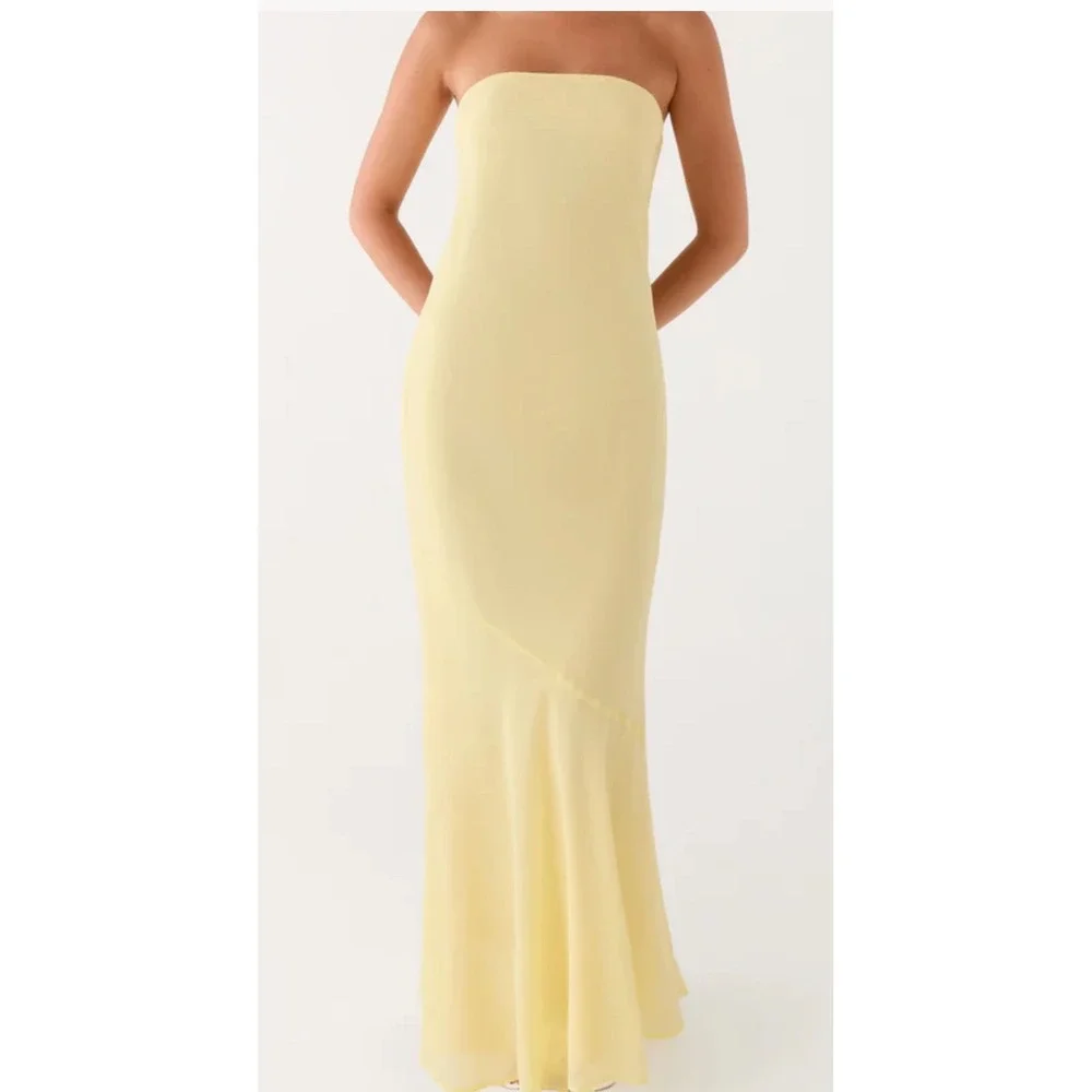 Peppermayo Under The Pagoda Maxi Dress Yellow Size 4 New With Tags - Picture 1 of 10